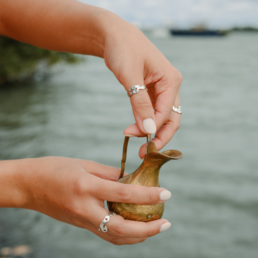 Single Landmass Gem Ring