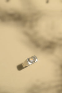 Protect your Energy: Rainbow Moonstone Ring