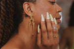Load image into Gallery viewer, Only Lovers Left Alive: Garnet Landmass Earrings
