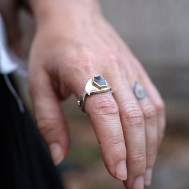 Grounding Bloodstone Ring