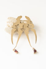 Load image into Gallery viewer, Only Lovers Left Alive: Garnet Landmass Earrings

