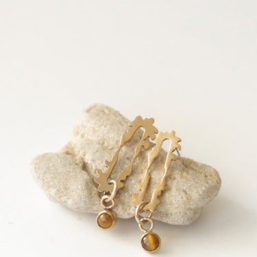 Landmass Series: Safety Tiger's Eye Earrings