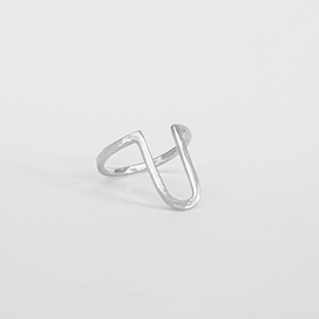 Sterling Silver Tuning Fork Ring